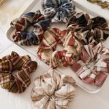 Fashion Flannel Plaid Style Hair Scrunchies