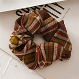 Fashion Flannel Plaid Style Hair Scrunchies