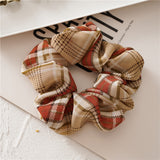 Fashion Flannel Plaid Style Hair Scrunchies