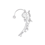 Fairycore Butterfly Decor Silver Elf Ear Wrap