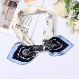 Silky Paisley Pattern Bandana Scarf for Women 70*70cm