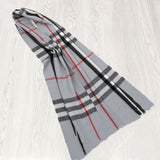 Classic British Plaid & Cotton Scarf Wrap for Women