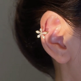 Dainty Zircon Flower Gold Ear Cuff