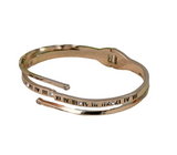 Roman Numeral Rose Gold Plated Diamond bracelet Bangles