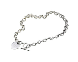 Bracelet chain with heart(love you more) plated