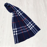 Classic British Plaid & Cotton Scarf Wrap for Women