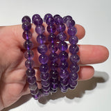 Amethyst Stretchy String Bracelet, 8mm