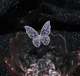 Butterfly Style & Diamond Ring, Index Finger Ring For Female