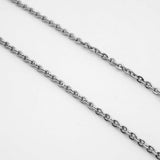 O word Chain Necklace Stainless Steel