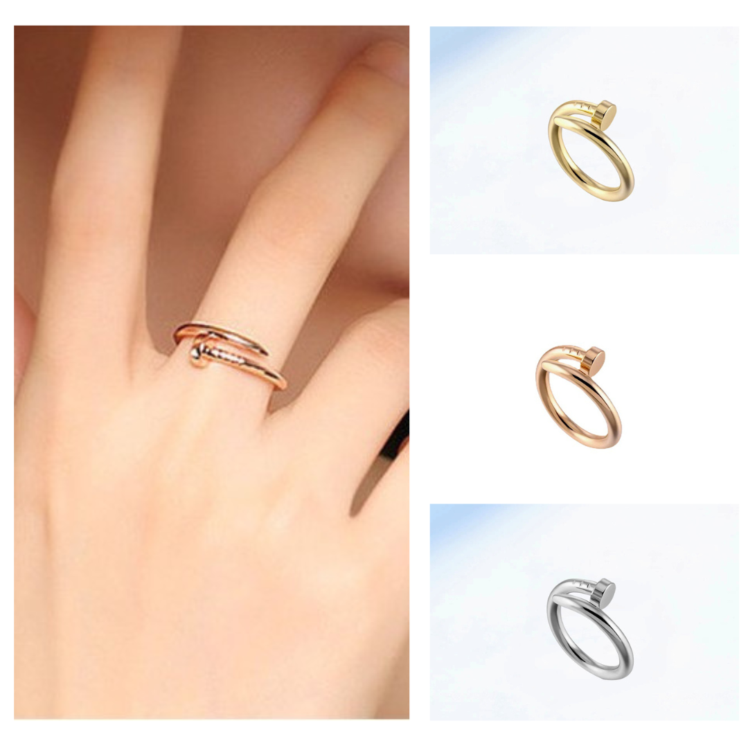 18k Yellow Gold Open Nail Ring 2.8gr