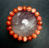 Red Lace Agate Stretchy String Bracelet