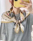 Horse Printed Silky Bandana Scarf for Women, 70*70cm