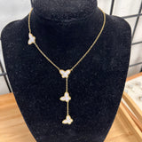 18K Gold Plated Butterfly Chain Necklace Stainless Steel