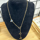 18K Gold Plated Butterfly Chain Necklace Stainless Steel